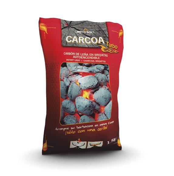 Briquetas CARCOA turbo 1'5kg. Ibecosol